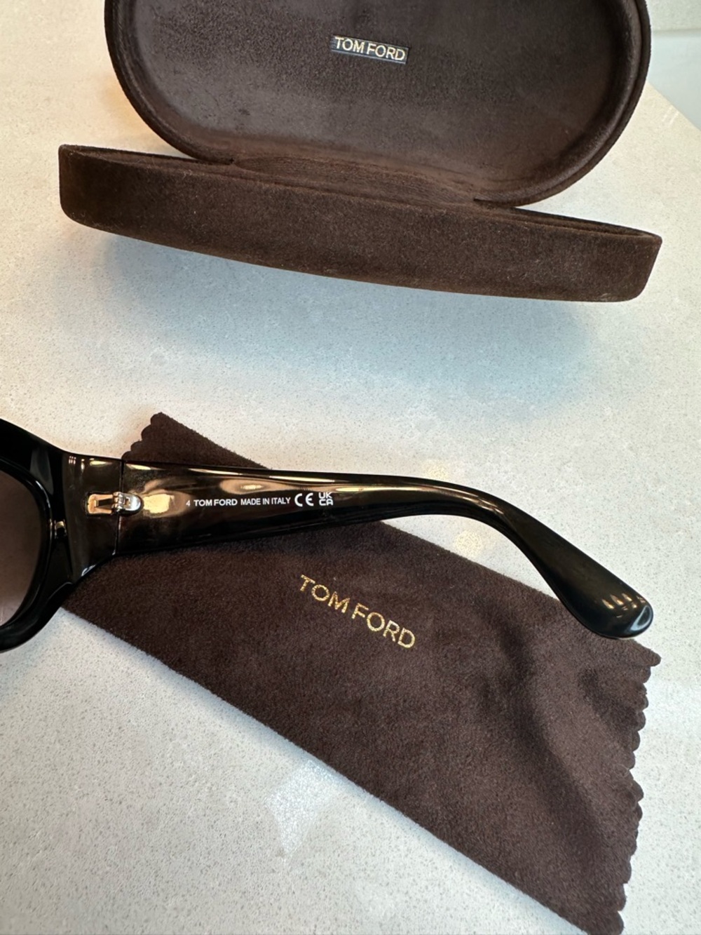 Tom Ford Black Cat-Eye Sunglasses - Picture 7 of 11